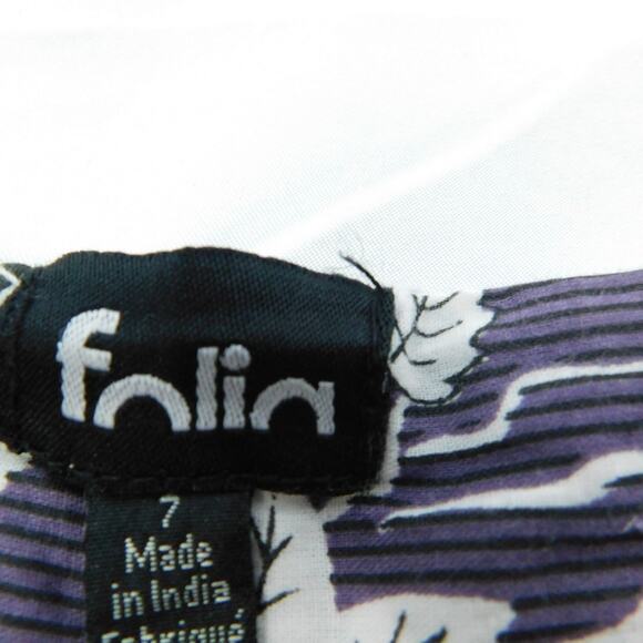 Folia Pleated Aline Skirt Size 7 - Picture 2 of 4